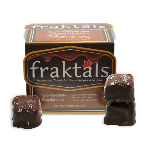 Belgian Dark Chocolate Sea Salt Caramels 225g
